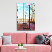 St Charles Walkway Painterly Leinwanddruck (Insitu (Wohnzimmer))