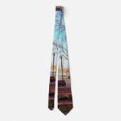 St Charles Walkway Painterly Neck Tie Krawatte (Rückseite)
