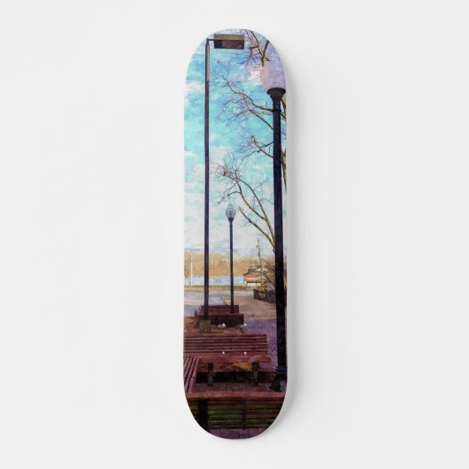 St Charles Walkway Painterly Skateboard (Vorne)