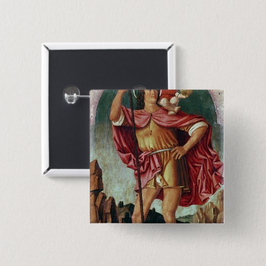 St Christopher Button (Vorne & Hinten)