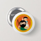 St. Christopher Button (Vorne & Hinten)