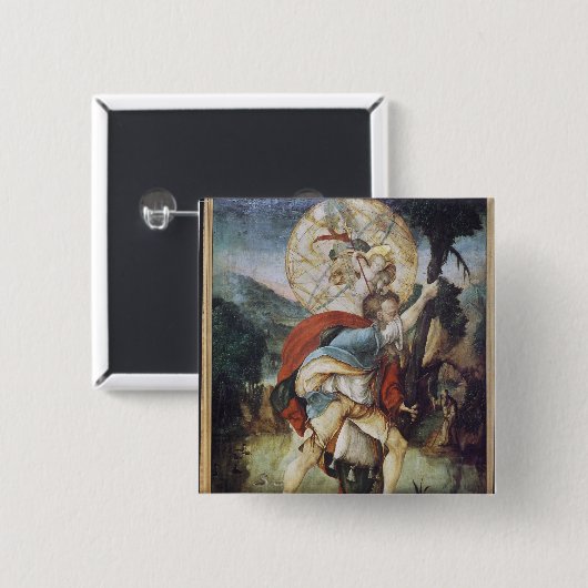 St Christopher Button (Vorne & Hinten)