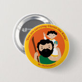 St Christopher Button (Vorne & Hinten)
