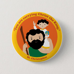 St Christopher Button