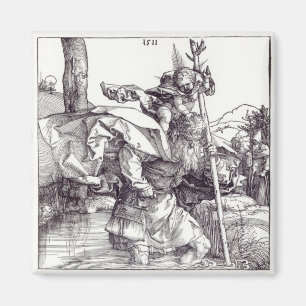 St Christopher, das den Säugling Christus, 1511 Magnet
