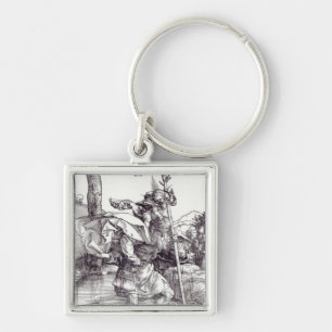 St Christopher, das den Säugling Christus, 1511 Schlüsselanhänger
