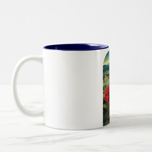 St Christopher durch Bosch Zweifarbige Tasse (Links)