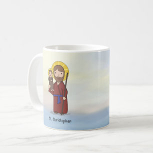 St. Christopher Festtag Heiliger Kaffeetasse