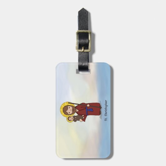 St. Christopher Festtag St. Christopher Gepäckanhänger (Vorderseite vertikal)