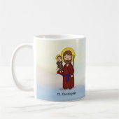 St. Christopher Festtag St. Christopher Kaffeetasse (Links)