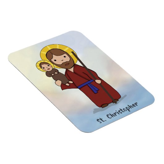 St. Christopher Festtag St. Christopher Magnet (Rechte Seite)