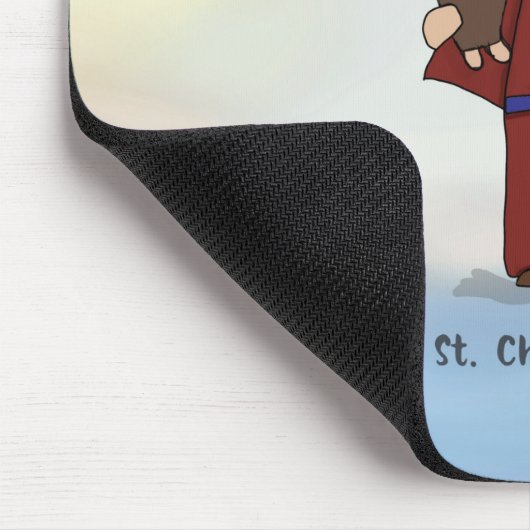 St. Christopher Festtag St. Christopher Mousepad (Ecke)