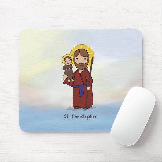 St. Christopher Festtag St. Christopher Mousepad (Mit Mouse)