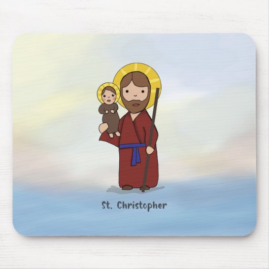 St. Christopher Festtag St. Christopher Mousepad (Vorne)