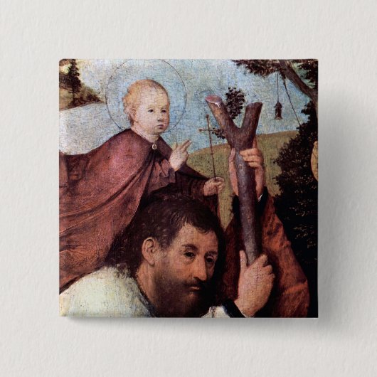 St Christopher, führen Knopf 2 einzeln auf Button (Vorderseite)