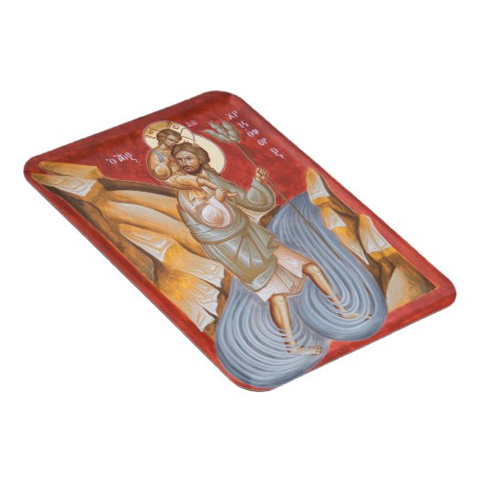 St Christopher Icon Magnet (Rechte Seite)