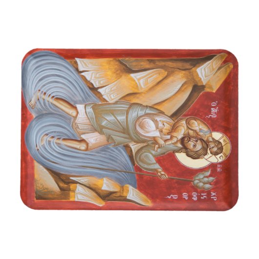 St Christopher Icon Magnet (Horizontal)