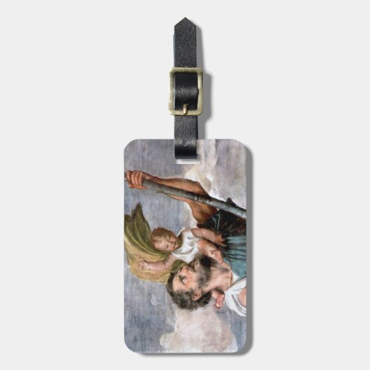 St. Christopher Luggage Tag Gepäckanhänger (Vorderseite vertikal)