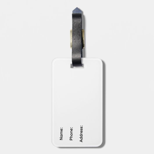 St. Christopher Luggage Tag Gepäckanhänger (Rückseite vertikal)