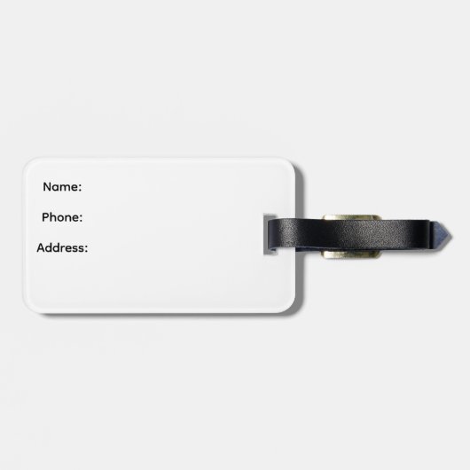 St. Christopher Luggage Tag Gepäckanhänger (Rückseite horizontal)