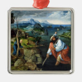 St Christopher Ornament Aus Metall (Vorne)