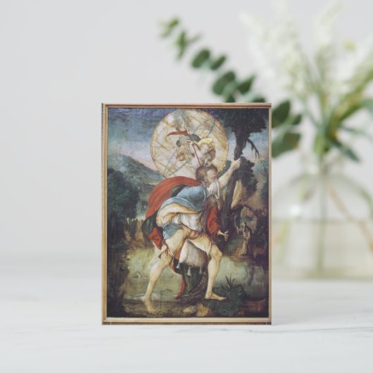 St. Christopher Postkarte (Stehend Vorderseite)