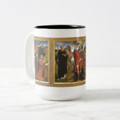 St. Christopher (The Moreel Triptych) Zweifarbige Tasse (Vorderseite Links)
