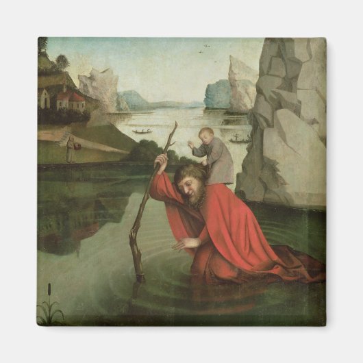 St. Christopher trägt das Christ Child Magnet (Vorne)