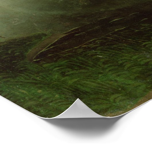 St. Christopher trägt das Christ Child Poster (Ecke)