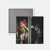 St. Christopher und der Einsiedler Magnet (Vorderseite/Rückseite)