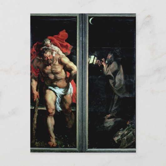St. Christopher und der Einsiedler Postkarte (Vorderseite)