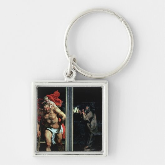 St Christopher und der Einsiedler Schlüsselanhänger (Vorne)