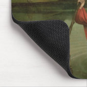 St Christopher, welches das Christus-Kind trägt Mousepad (Ecke)