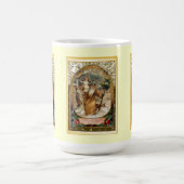 St Christopher, welches das Kind Jesus trägt Kaffeetasse (Mittel)