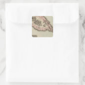 St Christophers Quadratischer Aufkleber (Tasche)