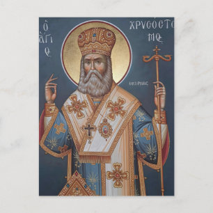 St. Chrysostomos von Smyrna Orthodoxe christliche Postkarte