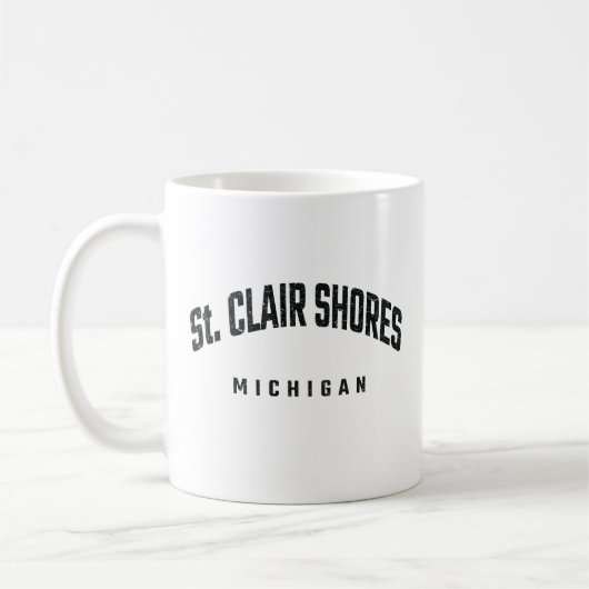 St. Clair Shores Michigan MI Kaffeetasse (Links)
