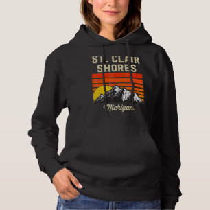 St Clair Shows Michigan Heimat City Staat Usa Hoodie