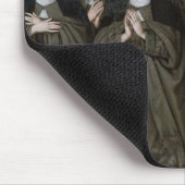 St. Claire mit ihrer Schwester, Agnes und Nonnen Mousepad (Ecke)