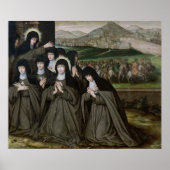 St. Claire mit Schwester, Agnes und Nonnen Poster (Vorne)