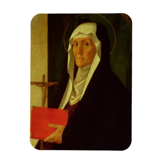 St. Clare, c. 1485-90 (Tempel auf Tafel) Magnet (Vertikal)