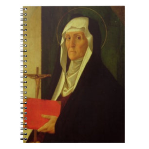 St. Clare, c.1485-90 (Tempera auf Platte) Notizblock