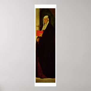 St. Clare, c.1485-90 (Tempera auf Platte) Poster