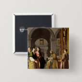St. Clare, das den Schleier von St Francis Button (Vorne & Hinten)