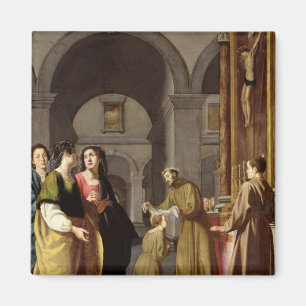 St. Clare, das den Schleier von St Francis Magnet