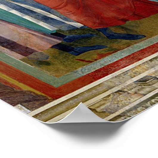 St. Clare Embraces the Body of St. Francis Poster (Ecke)