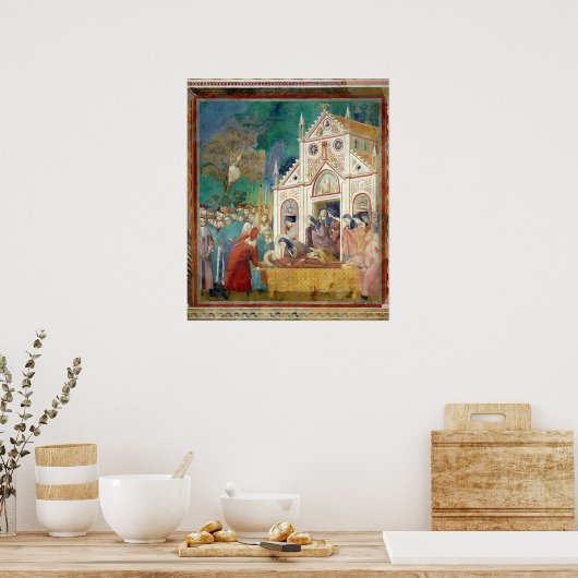St. Clare Embraces the Body of St. Francis Poster (Küche)