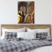 St. Clare Erhalten des Schleiers von St. Francis Leinwanddruck (Insitu (Schlafzimmer))