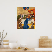 St. Clare - Heiligenkreuz Kunst, Dichtung und Musi Poster (Küche)