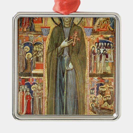 St. Clare mit Szenen von ihrem Leben Silbernes Ornament (Vorne)